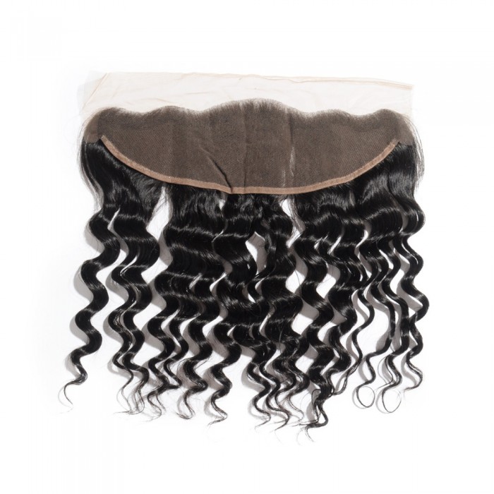 20 Inch 13" x 4" Loose Wavy Free Parted Frontal #1B Black 20 Inch 13" x 4" Loose Wavy Free Parted Frontal #1B Black
