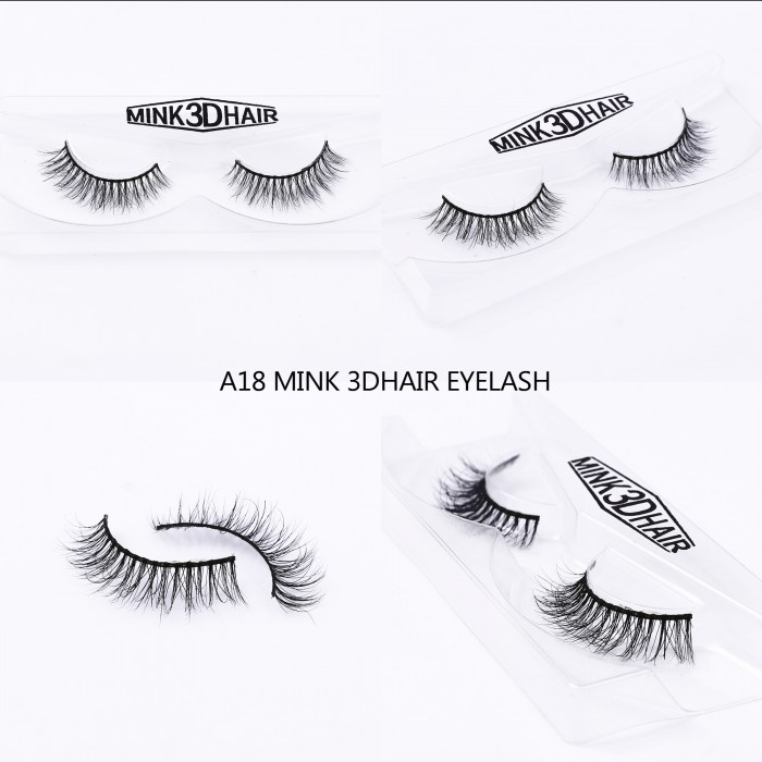 3D Mink Eye Lashes A18 Black