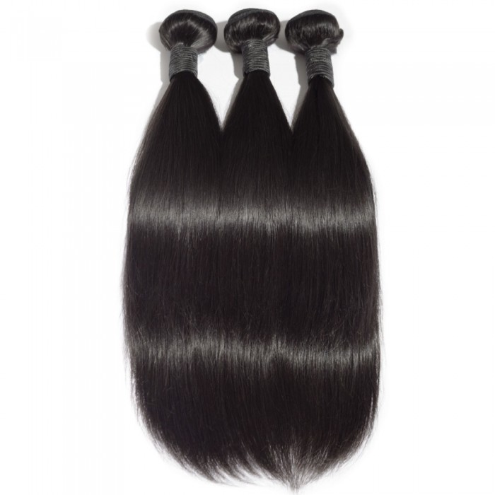 Virgin Indian Hair #1B Straight Black 24 Inch (100g) Virgin Indian Hair #1B Straight Black 24 Inch (100g)