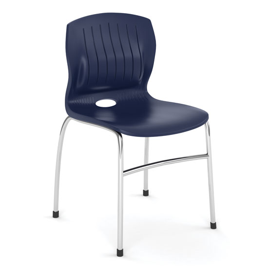 Armless Guest Stack Chair with Chrome Frame Armless Guest Stack Chair with Chrome Frame