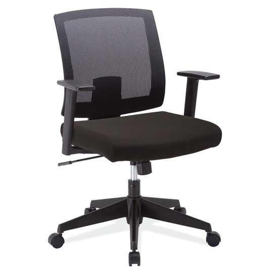 Mesh Back Task Chair with Arms and Black Frame