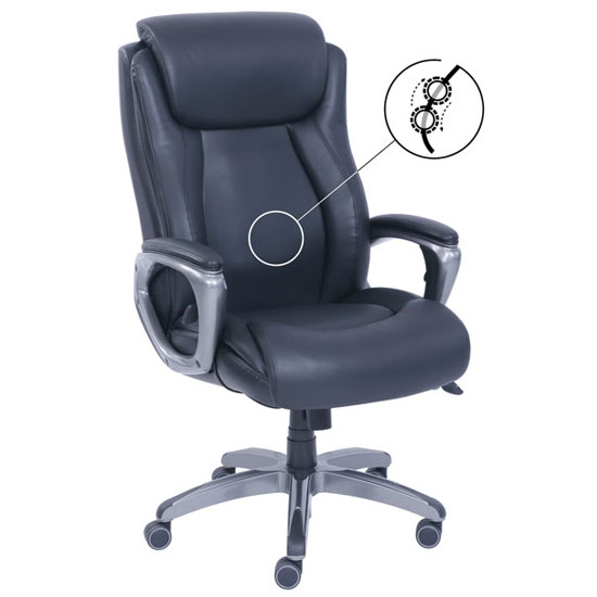 An Executive High Back Chair with Smoke Gray Frame An Executive High Back Chair with Smoke Gray Frame