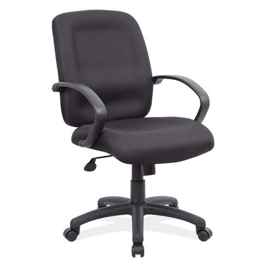 An Executive Mid Back with Black Frame