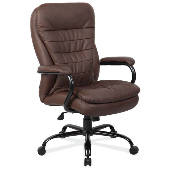 A Big and Tall Executive High Back with Black Frame